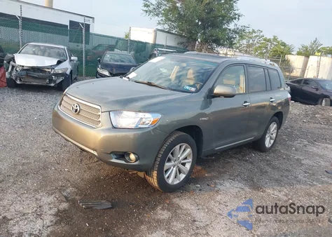 2008 Toyota Highlander Hybrid Limited from USA, damaged, VIN JTEEW44A982013601